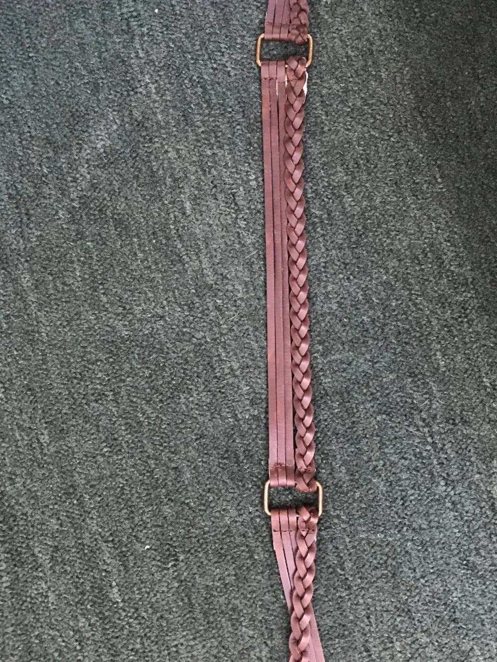 🤎Genuine Leather Braided Belt — Classic Style — Size M 🤎